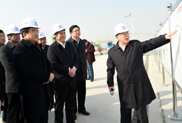 张庆伟赴北京新机场建设现场调研