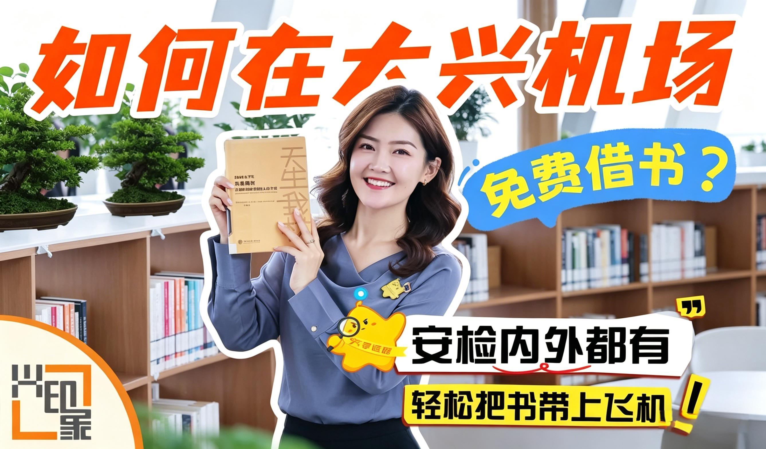 如何在大兴机场免费借书？